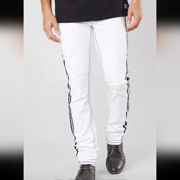 🆕️Rock Revival Barrett Alt-Straight Racer Jeans. Men's Size: W38x34L - Picture 6 of 14